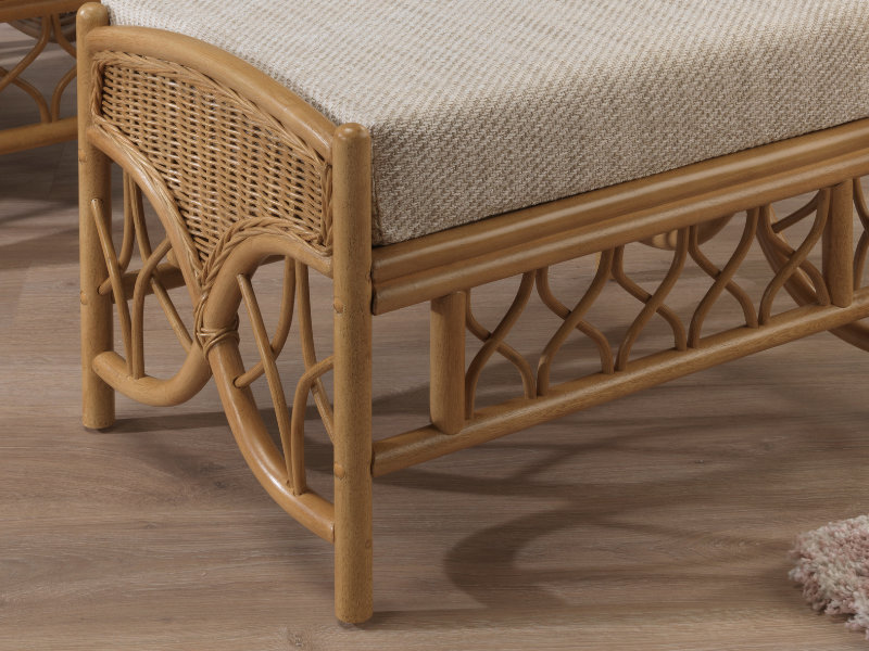 64cm Wide Solid Colour Footstool Ottoman