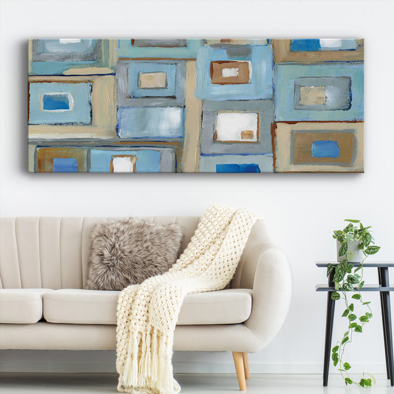 «Variation On Greek Key I», reproduction sur toile, H 12 po x l 30 po x P 1,5 po