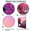 Rose rose, clôture blanche, impression d'art mural roses-104687095-104687100