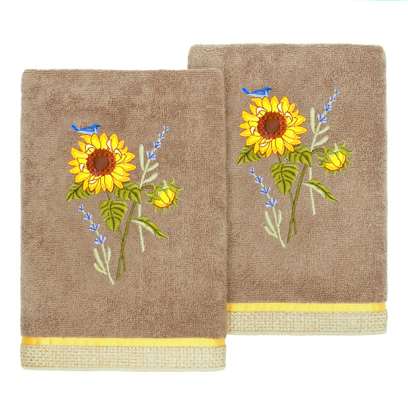 Essuie-mains 100% coton turc, Cacao, Hand Towel-2Pack