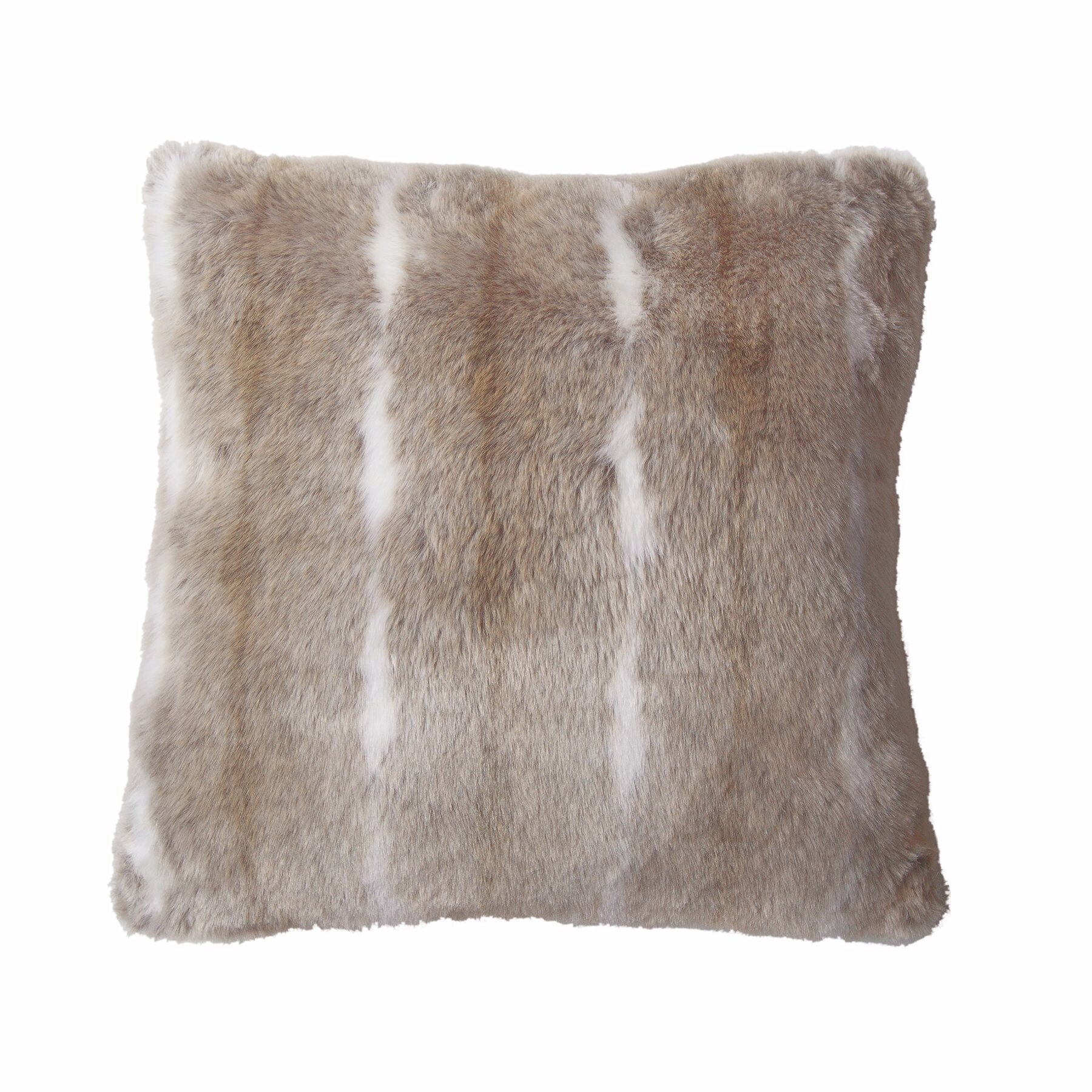 Brunelli Grizzly Animal Print Faux Fur Reversible Throw Pillow ...