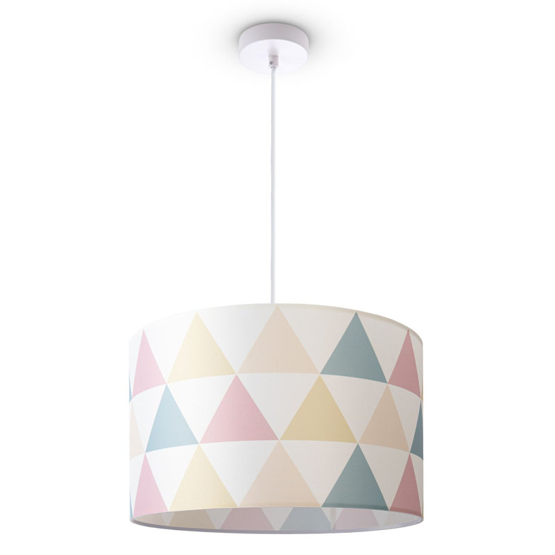 Castellon 1 - Light White Drum Pendant