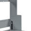 Grand lit mural gris avec système de levage et de bureau hydraulique, peu encombrant pour les zones multifonctionnelles, supporte 600 lb, espace de rangement pour matelas, taille et pièces idéales de 10 pouces, cadre, rangement intégré,-189228911-189228904