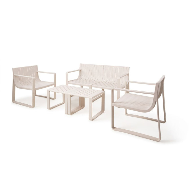 Anijha Outdoor Table Set, Brown