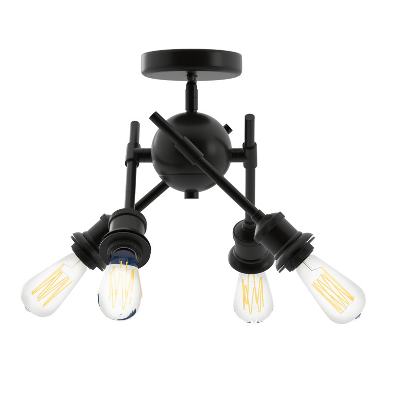 Projecteur directionnel 24,75 po 4 lumières Nohan, Pas d'abat-jour