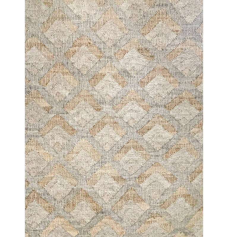 Aquila Geometric Area Rug in Natural/Gray, Rectangle 9' x 12'