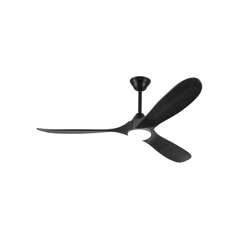 Ceiling Fan with LED Lights, 132cm, Black