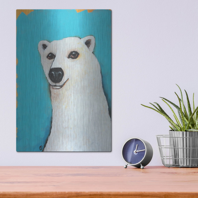 «L'ours polaire mignon» par Lucia Stewart, H 16 po x l 12 po