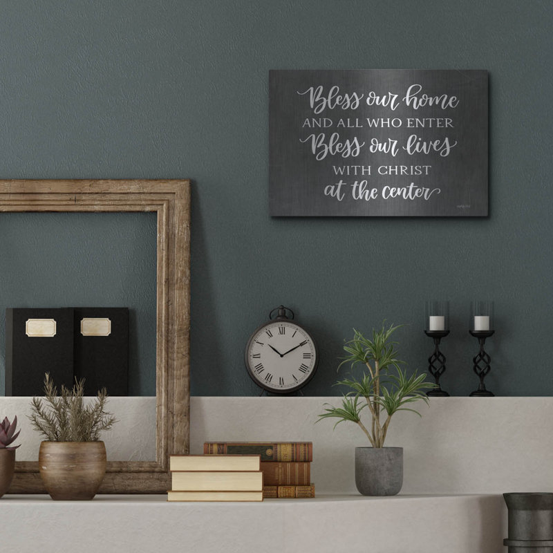 «Bless Our Home» par imperfect Dust, H 12 po x l 16 po