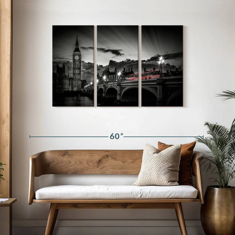 Sireci Westminster Bridge Sunset, 28" H x 45" W