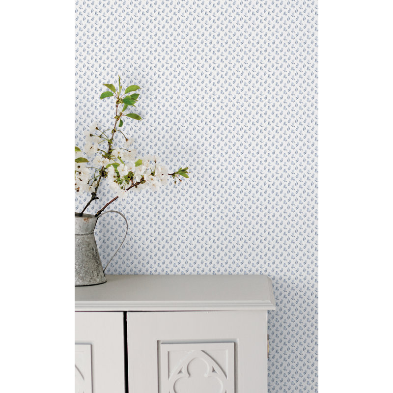 Churchtown 10m x 53cm Matte Wallpaper Roll, Blue