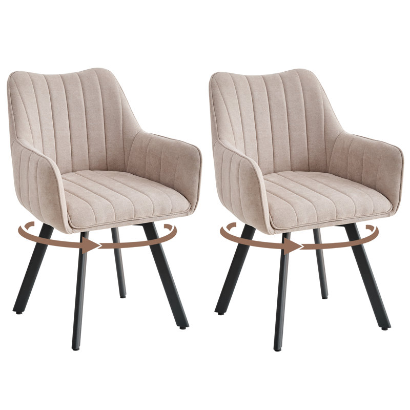 Linen Blend Armchair, Beige, 6, Beige