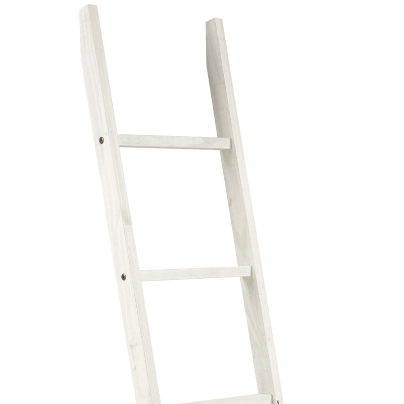 Échelle de couverture en bois 6,4 pi,  Blanc vieilli
