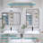 Lesamuel Filleted Corner Wall Mounted Bathroom and Vanity Mirror with Aluminum Frame-191980822-196377383-196377376