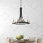 Lustre géométrique de style bougie-1036268489