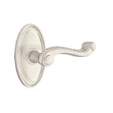 Wave/Drop Privacy (Bed & Bath) Door Lever with Oval Rosette