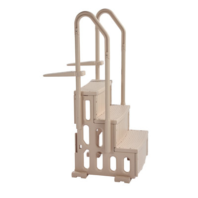 Heavy Duty 3-Step Above Ground Pool Ladder with Dual Handrails & Non-Slip Treads - 400 lb Capacity
