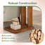 Solid Wood Pedestal End Table