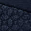 Couette en velours bleu marine - Grand lit/grand lit avec rembourrage en coton, 3 pièces, extra chaude et douce au toucher