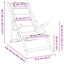 Folding Beach Chair With Armrests Acacia Wood & PVC-coated polyester-243835047