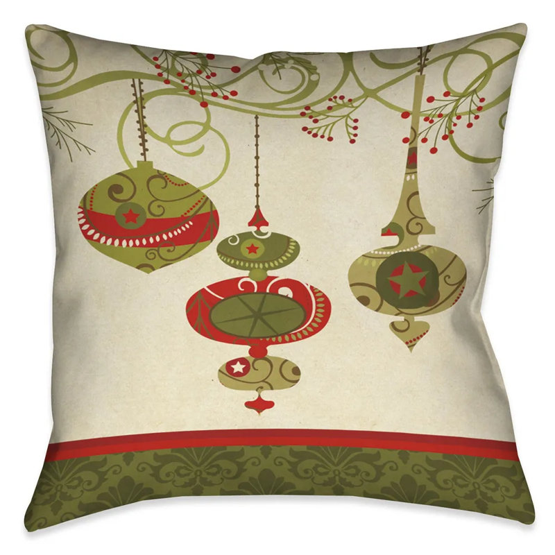 Ornaments Throw Pillow