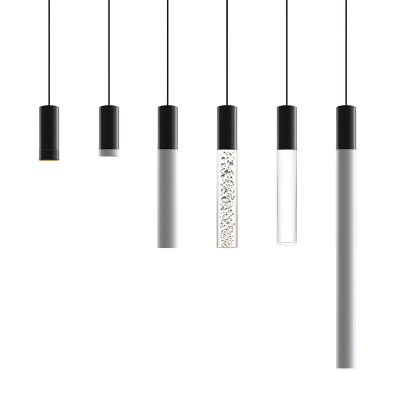Novo 1 - Light Single Cylinder LED Pendant, Matte Black