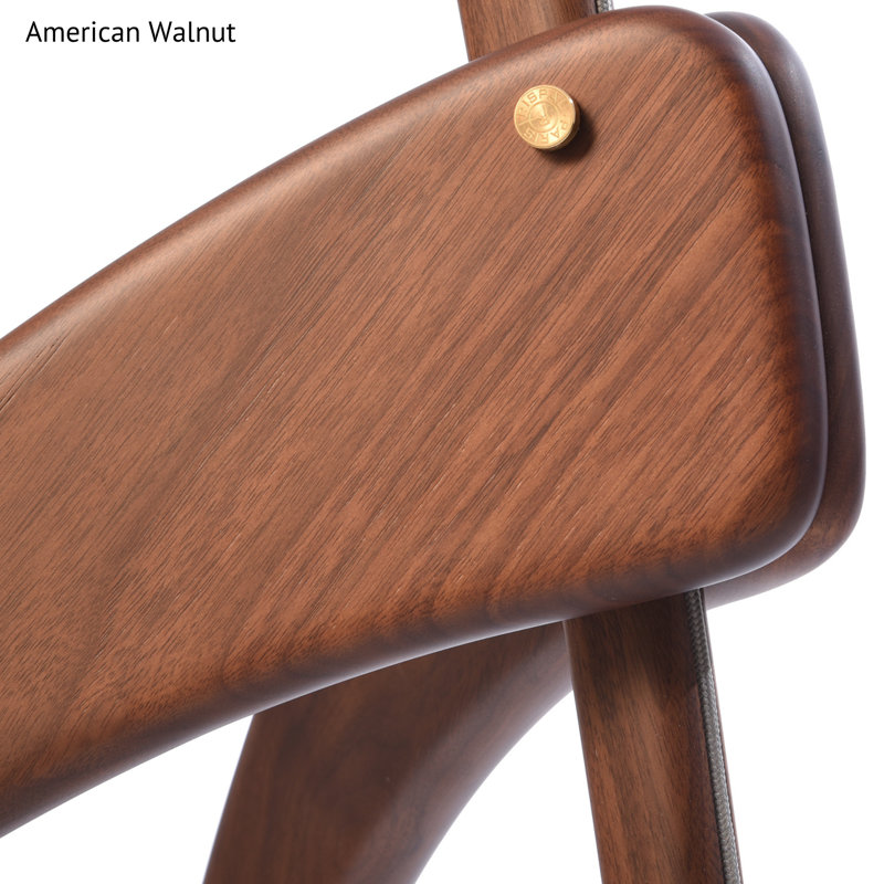 Giraffe Floor Lamp, American Walnut