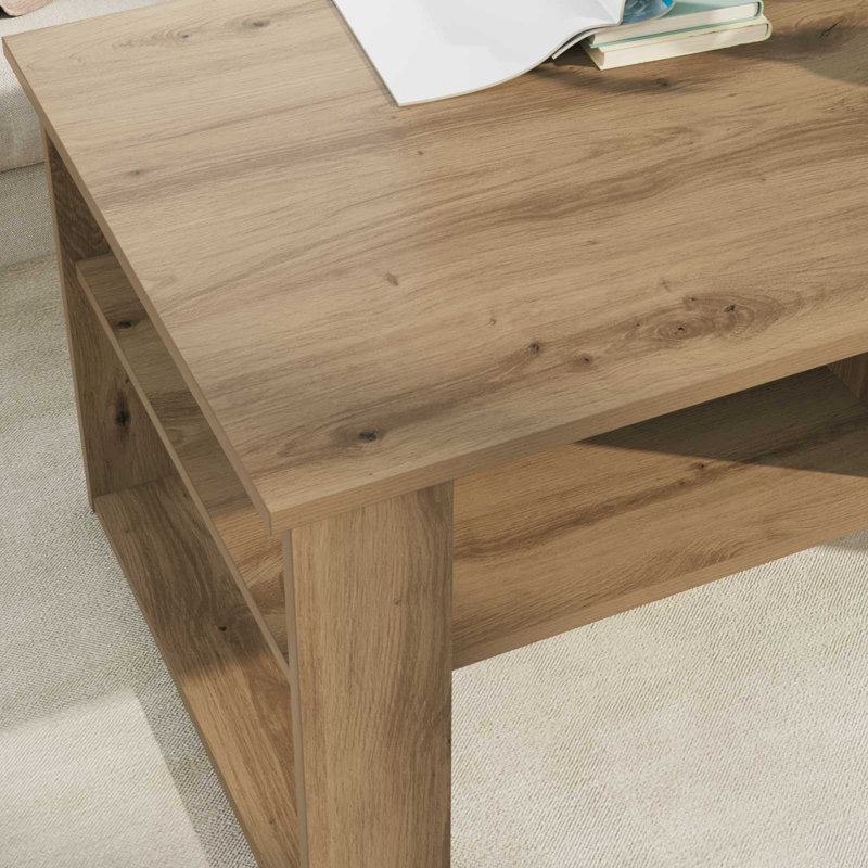 Coffee Table with Storage, 44cm. H x 96cm. L x 54cm. W, Artisan Oak