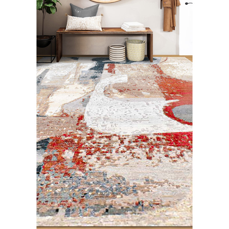 Abstract Area Rug, Rectangle 8' x 10'