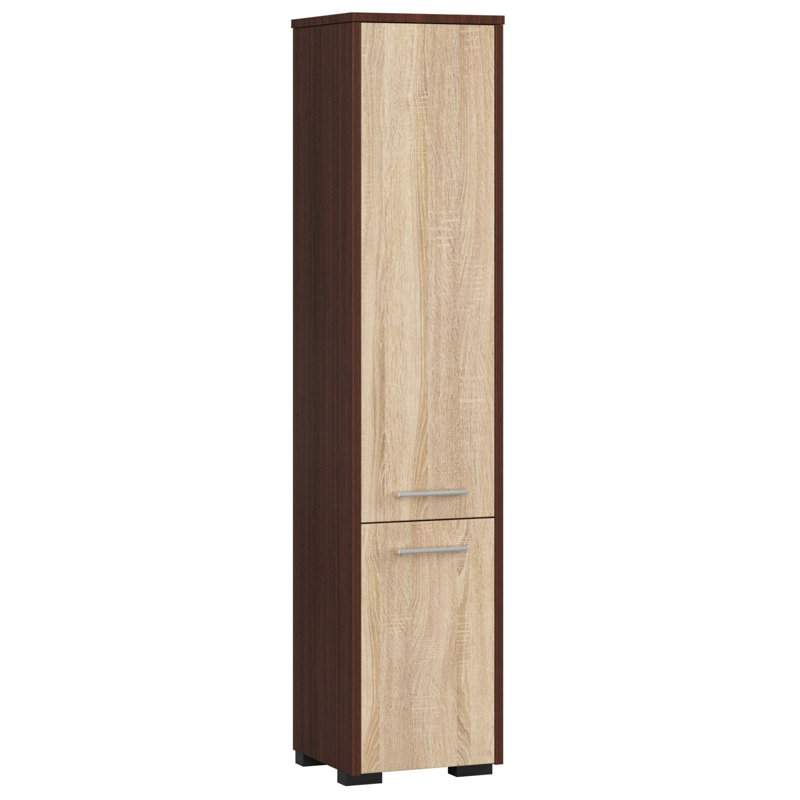 Ercelle Linen Cabinet, Wenge/Sonoma