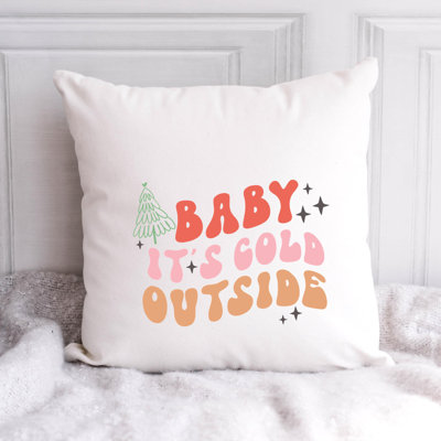 Coussin en polyester ChristmasCuteQuotes-01