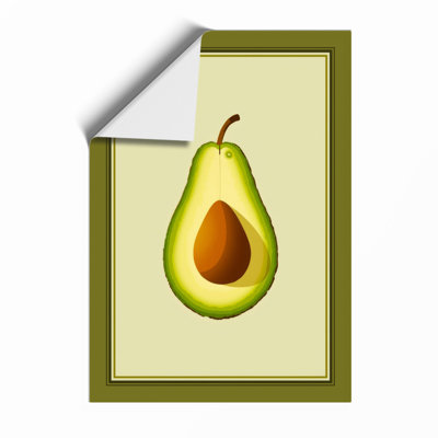 Avocado Cross-Section Botanical - Framed Print
