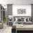 Dark Gray Metal Overlapping Lines Geometric Home Wall Decor