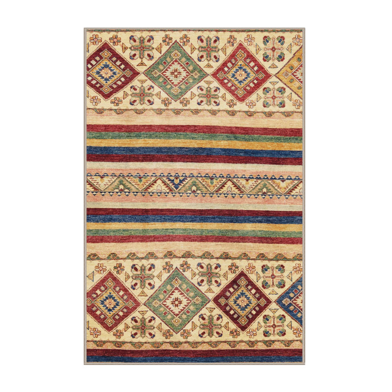 Abstract Indoor Rug, Rectangle 4' x 6'
