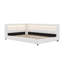 Lit plateforme tapissier double de taille XL avec charge USB et bande lumineuse à DEL-181587090-181587091