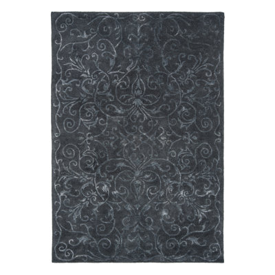 Detrick Damask Area Rug