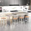 Alvesta Counter Stool with Solid Wood Frame