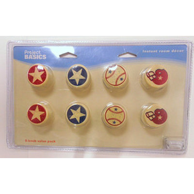 (5 Pack) (8 Pack) Vintage Look Sports Knob Combo