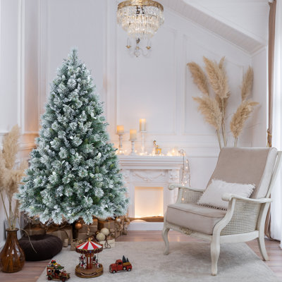 Arbre de Noël floqué