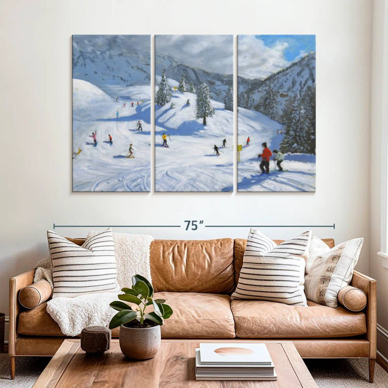 Sireci Skiing Kitzbuhel, 42" H x 65" W