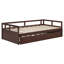 Lit de jour extensible en bois avec lit gigogne