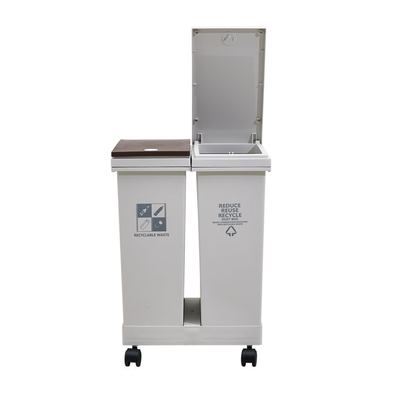 Plastic Touch Top Waste Bin, 40 L