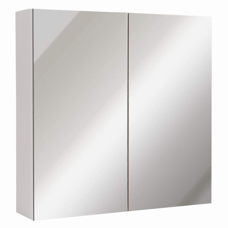 Cheree W 600mm H Surface Frameless Medicine Cabinet Mirror 3 Adjustable, 600 cm