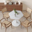 Table basse hexagonale moderne avec plateau en marbre imprimé blanc et base en métal pour la salle à manger, la cuisine et le salon