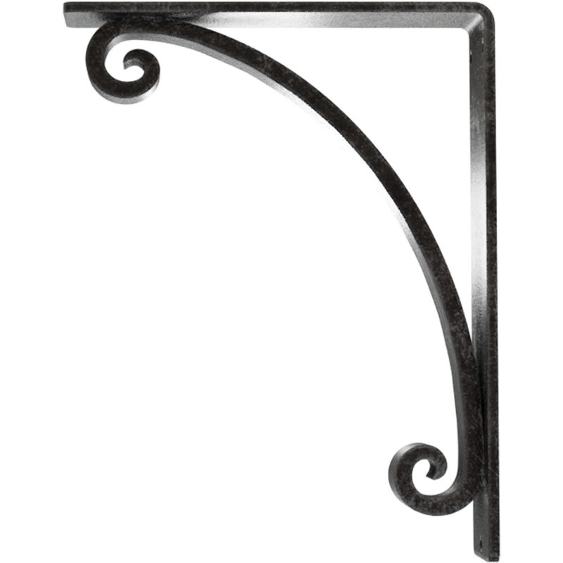 Support en fer forgé Legacy, Argent antique, H 10 po x l 2 po x P 7,5 po