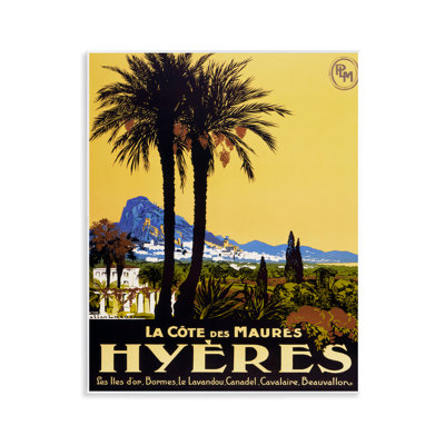 Plaque murale rétro vintage de voyage, design par Marcus Jules