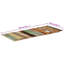 Plateau de table rectangulaire en bois massif 23,6 x 55,1 po Vidaxl