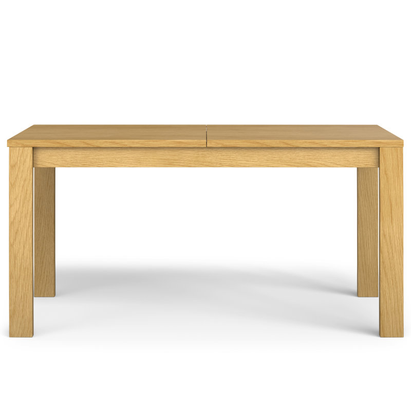 Transitional Extendable Dining Table in Veneer, Oak