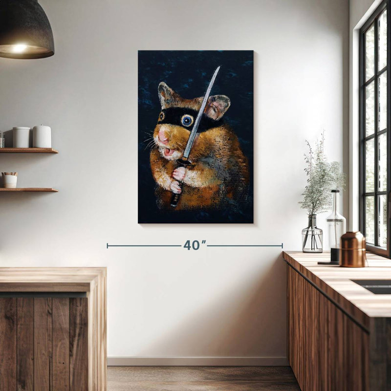 Brampt Ninja Hamster, 39" H x 26" W