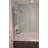 33.5'' - W x 64'' H Pivot Door Frameless Tub Door with-14658415